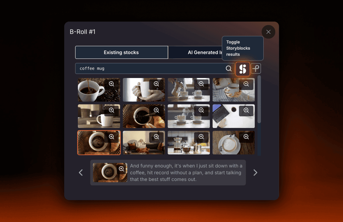 Storyblocks now on AutoCut