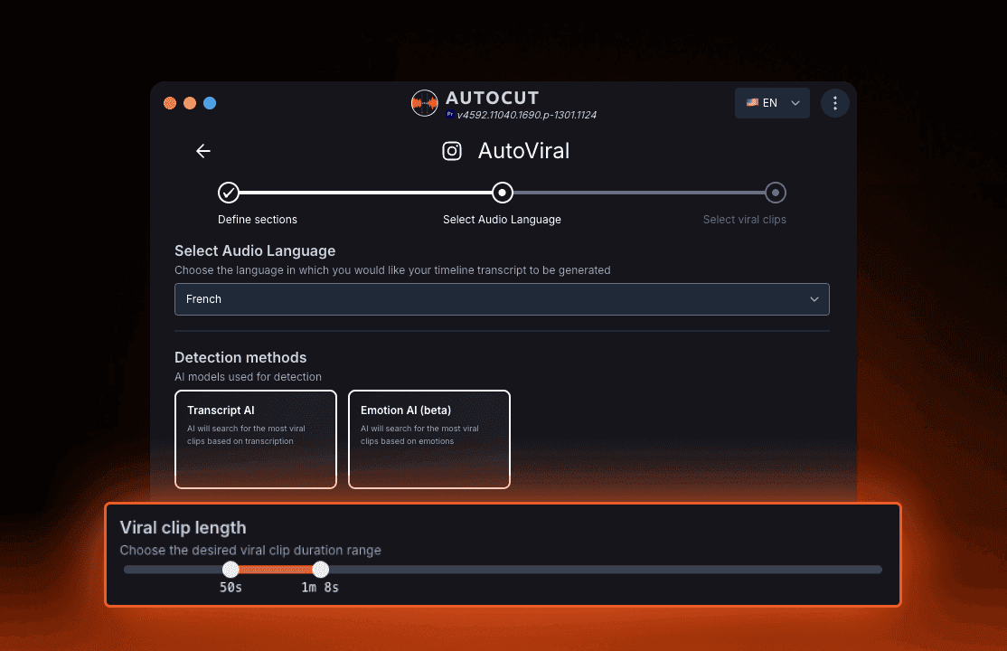 AutoViral - Viral Clip Length